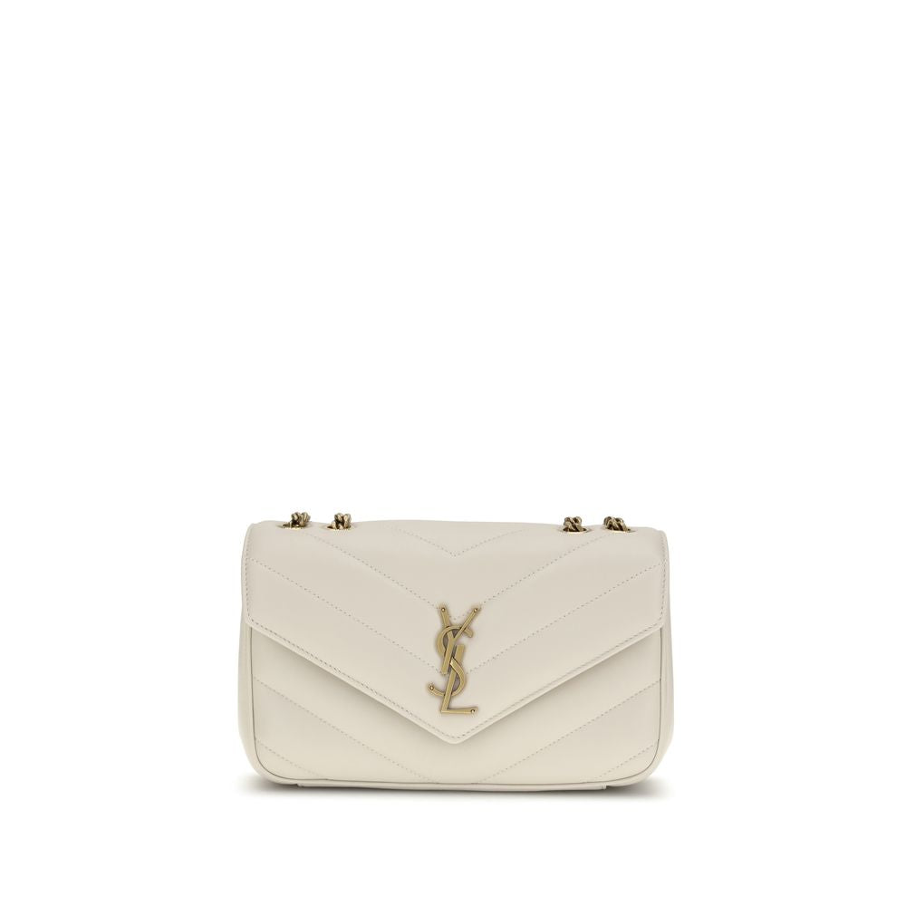 Saint Laurent Cream Lamb LouLou Shoulder Bag