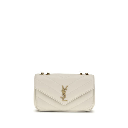 Saint Laurent Cream Lamb LouLou Shoulder Bag