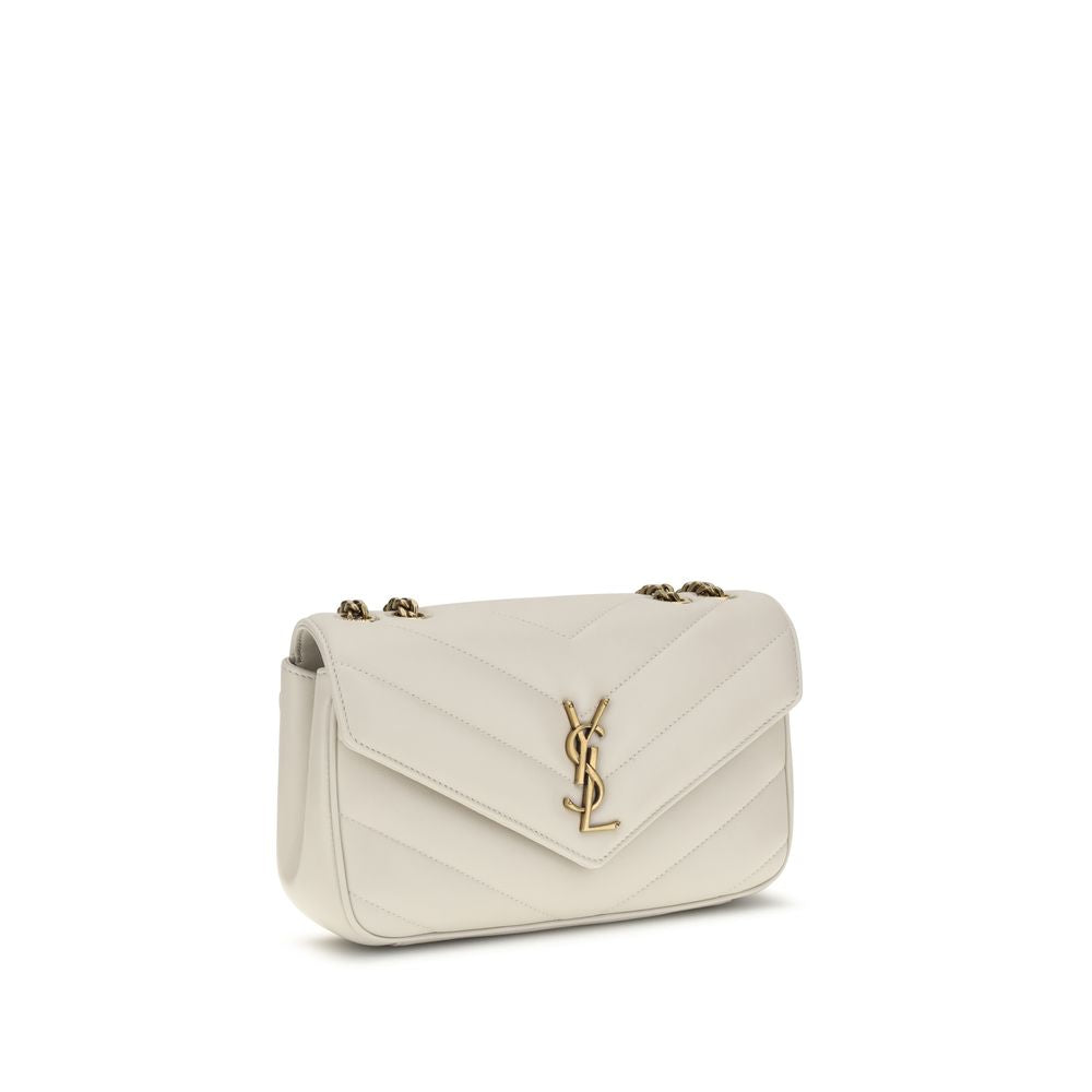Saint Laurent Cream Lamb LouLou Shoulder Bag