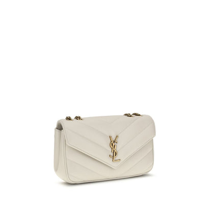 Saint Laurent Cream Lamb LouLou Shoulder Bag