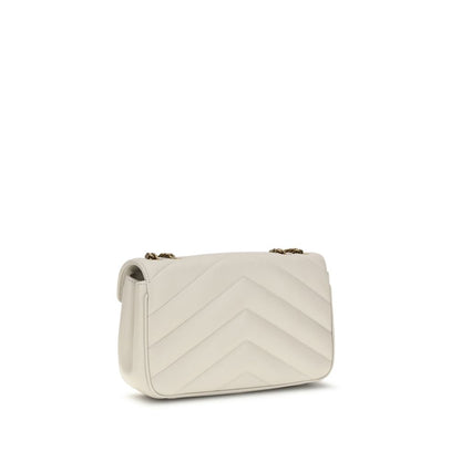 Saint Laurent Cream Lamb LouLou Shoulder Bag