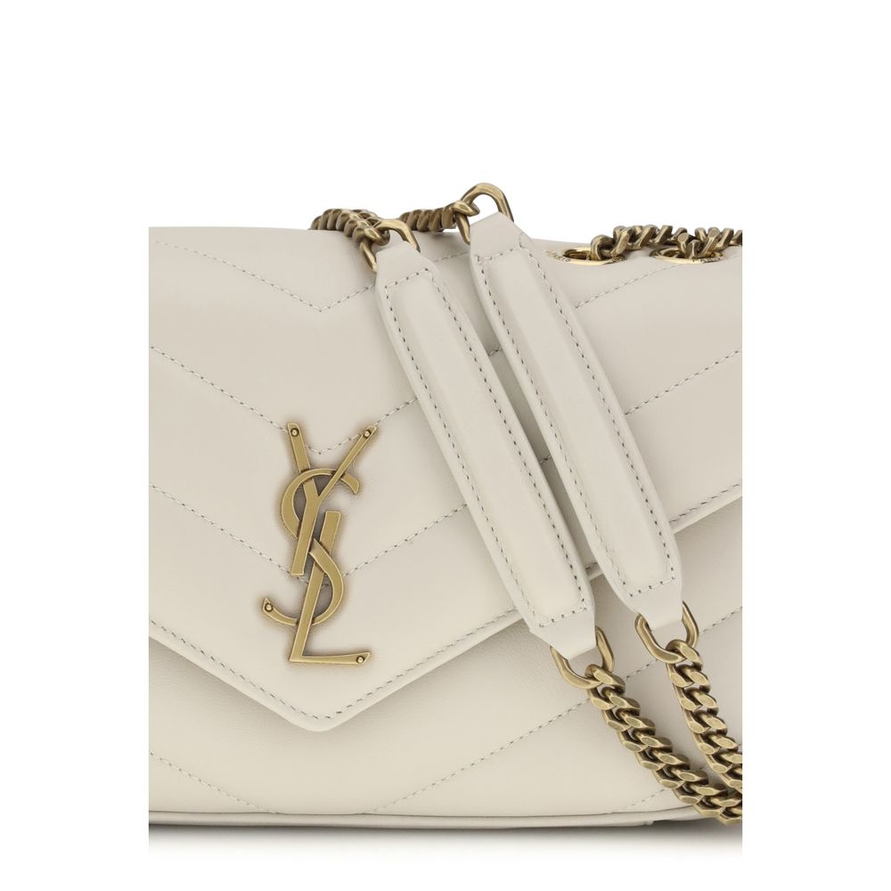 Saint Laurent Cream Lamb LouLou Shoulder Bag