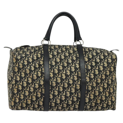 Pre-Loved Vintage Dior Trotter Boston Bowling Bag | Navy Canvas