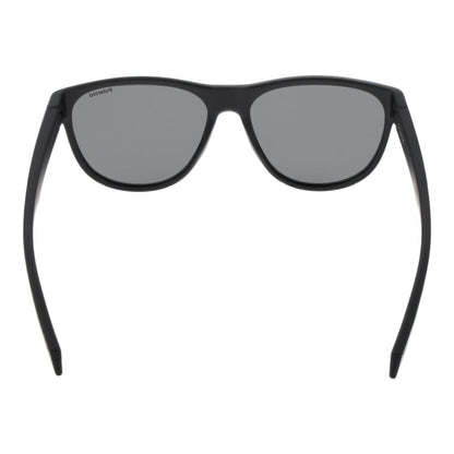 Polaroid Unisex Round Sunglasses – Black Full-Rim, 56mm