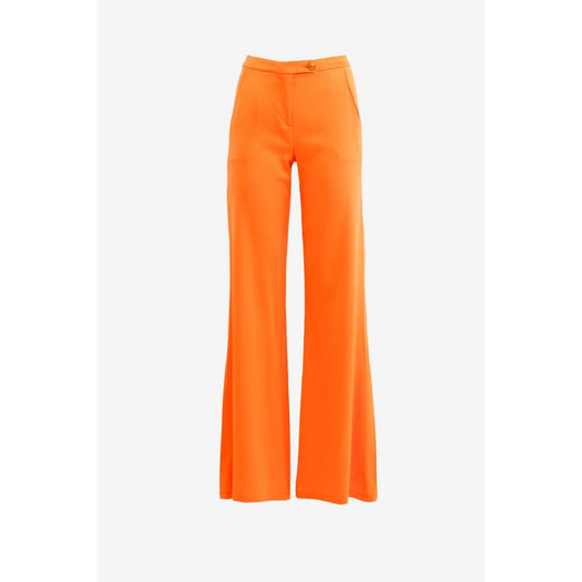 PATRIZIA PEPE Flame Orange Viscose Trousers