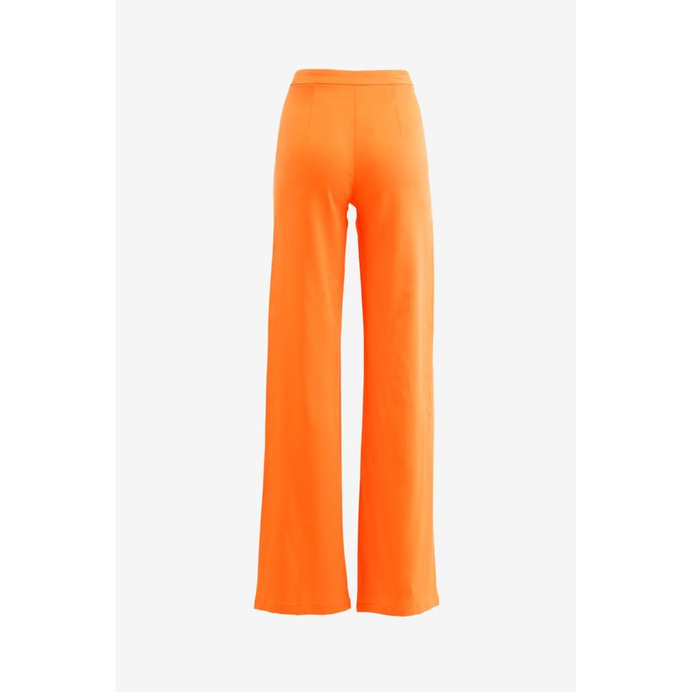 PATRIZIA PEPE Flame Orange Viscose Trousers