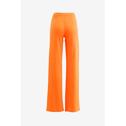 PATRIZIA PEPE Flame Orange Viscose Trousers
