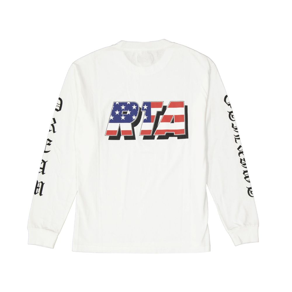 RtA White Cotton T-Shirt for Men