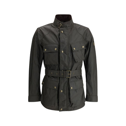 Belstaff Green Waxed Cotton Trailmaster Water Resistant Jacket