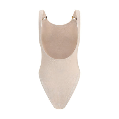 Hunza G Beige Polyamide One-Piece Swimsuit