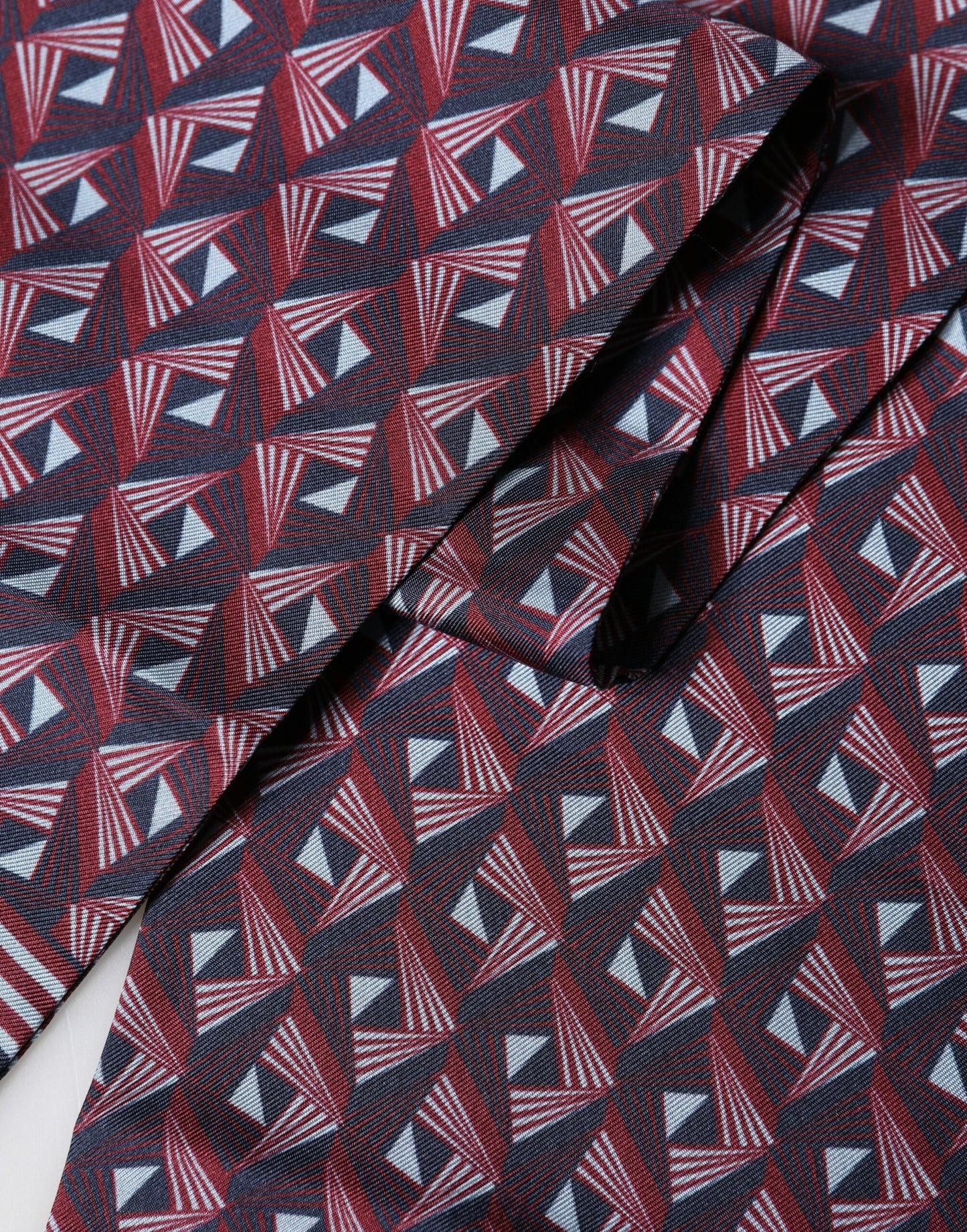 Dolce & Gabbana Multicolor Geometric Pattern Silk Fringe Scarf