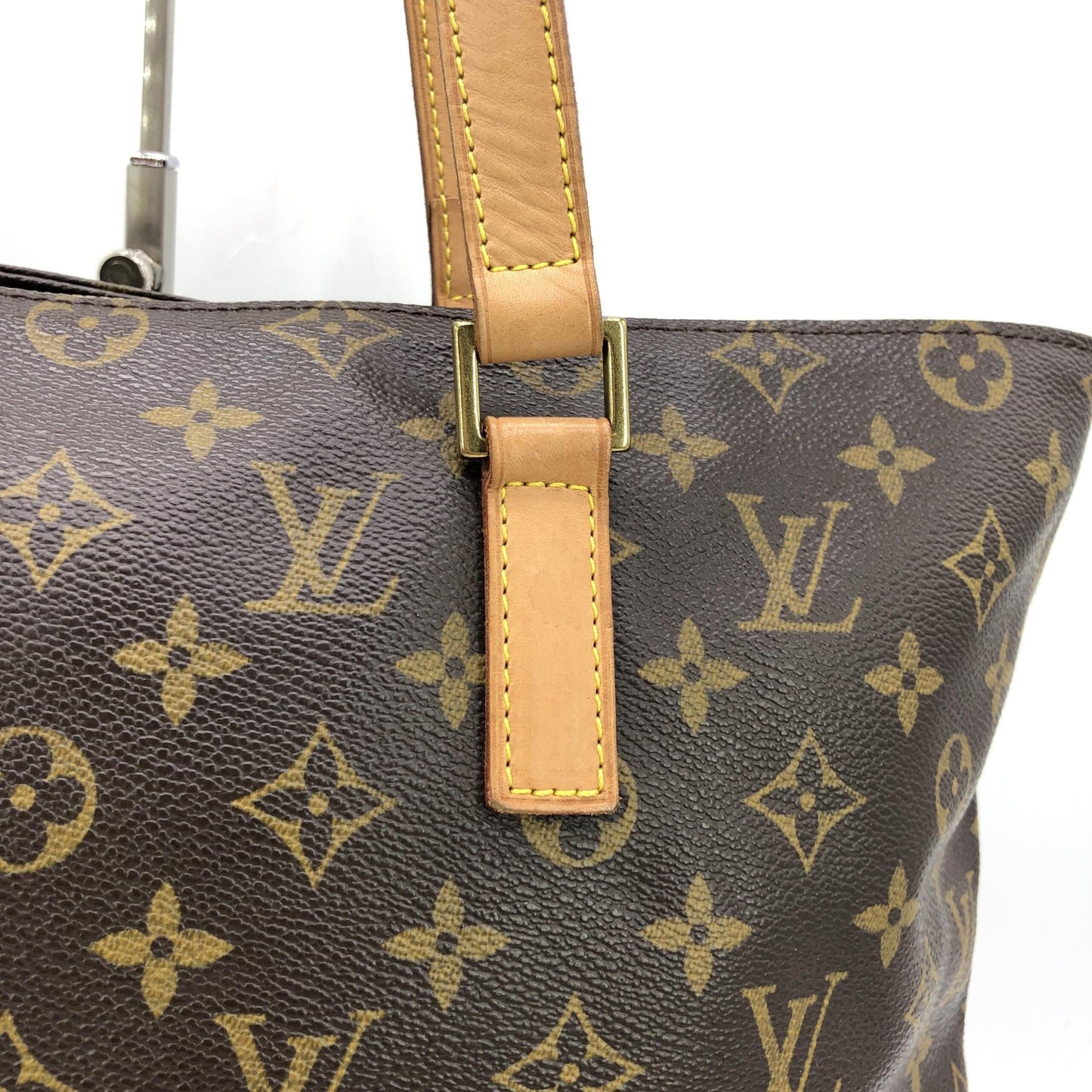 Louis Vuitton Preloved Monogram Cabas Mezzo Tote Handbag in Very Good Condition