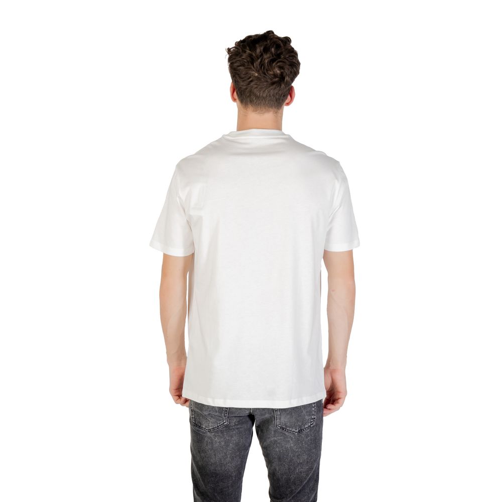 Armani Exchange White Cotton T-Shirt for Men