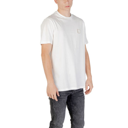 Armani Exchange White Cotton T-Shirt for Men