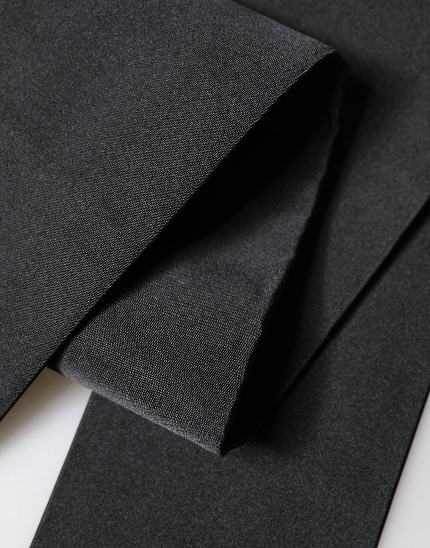 Dolce & Gabbana Black Silk Fringe Neck Wrap Foulard