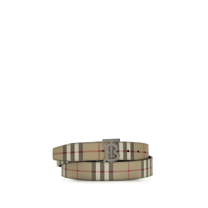Burberry TB Reversible Check Belt