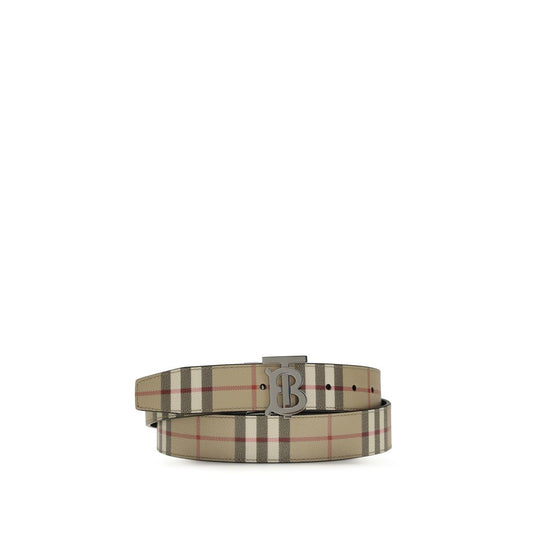 Burberry TB Reversible Check Belt