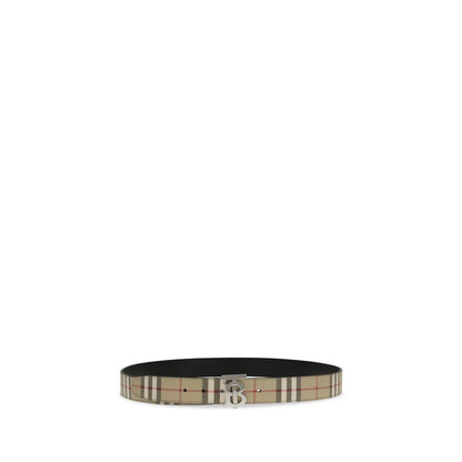 Burberry TB Reversible Check Belt