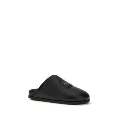 Givenchy Black Padded Leather Mules