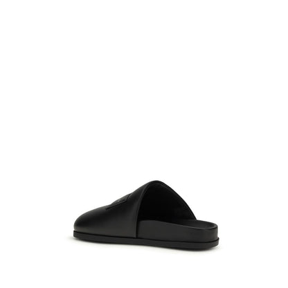 Givenchy Black Padded Leather Mules