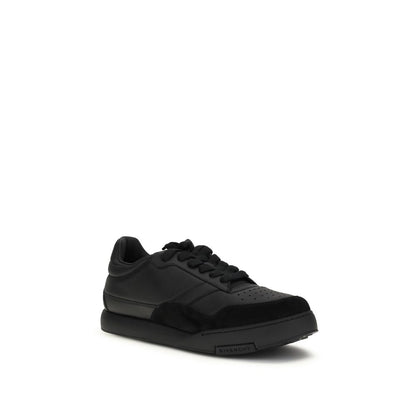 Givenchy Black Calf Leather Bos Taurus Low Top Sneakers