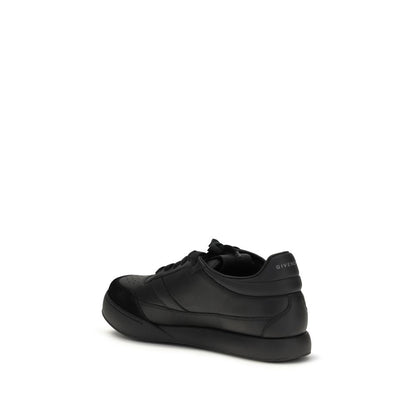 Givenchy Black Calf Leather Bos Taurus Low Top Sneakers