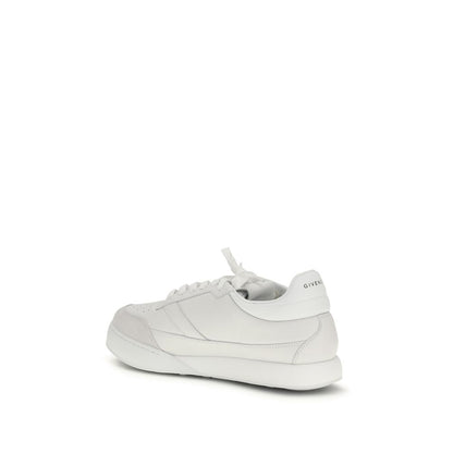 Givenchy White Calf Leather Bos Taurus Low Top Sneakers