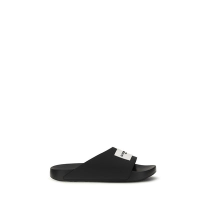 Givenchy Black Rubber Slip-on Slide Sandal