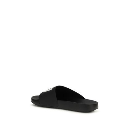 Givenchy Black Rubber Slip-on Slide Sandal