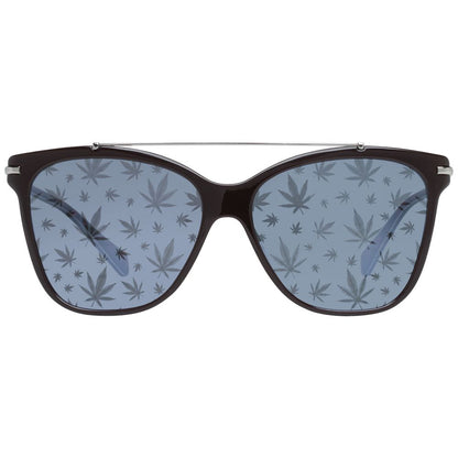 Police Women’s Sunglasses – Brown Butterfly Frame, Blue Lenses