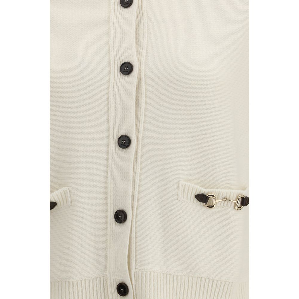 Gucci Beige Wool & Cashmere Blend Cardigan