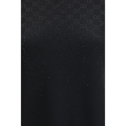 Gucci Black Wool Blend Mini Dress
