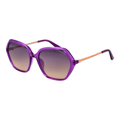 Guess Women's Sunglasses – Purple Square Frame, Gradient Lenses