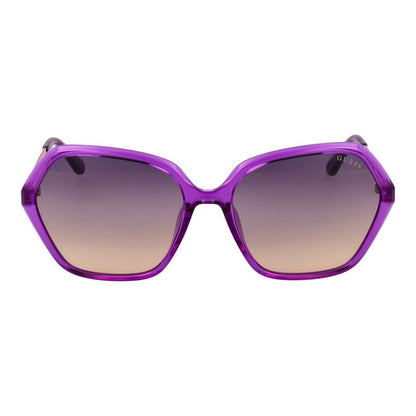 Guess Women's Sunglasses – Purple Square Frame, Gradient Lenses