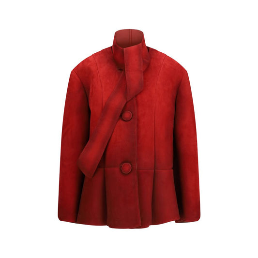 Prada Ruby Red Suede Jacket for Women