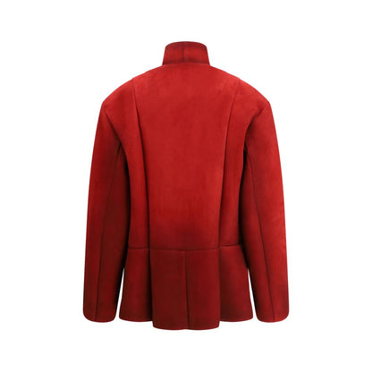 Prada Ruby Red Suede Jacket for Women