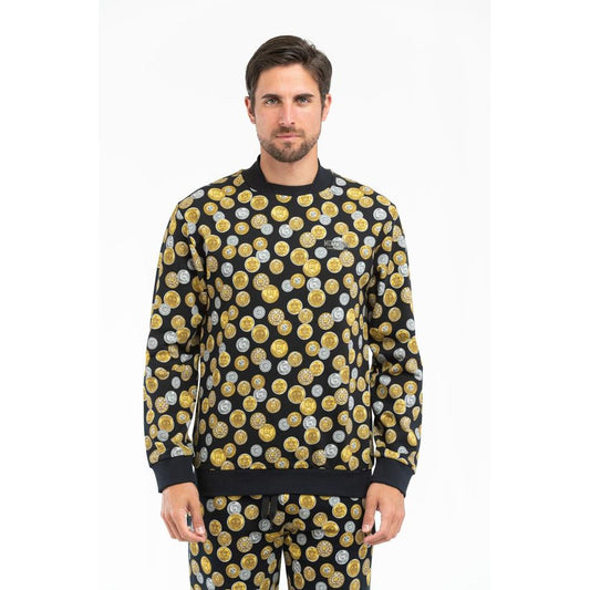 Moschino Black Fantasy Cotton Sweatshirt