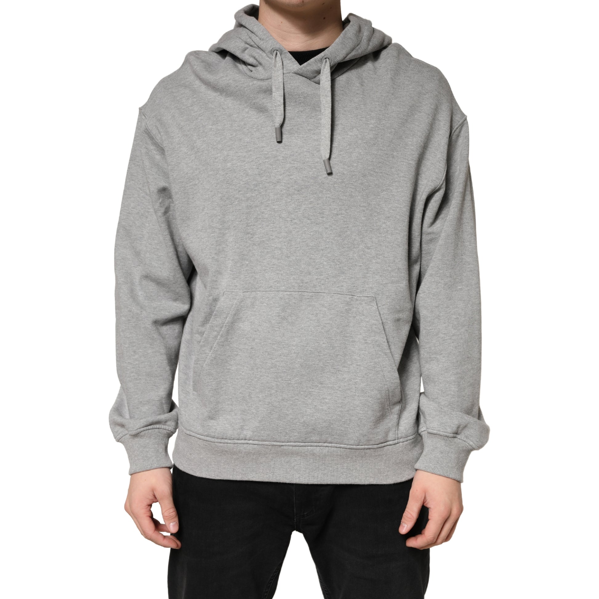 Dolce & Gabbana Gray Cotton Hooded Sweatshirt