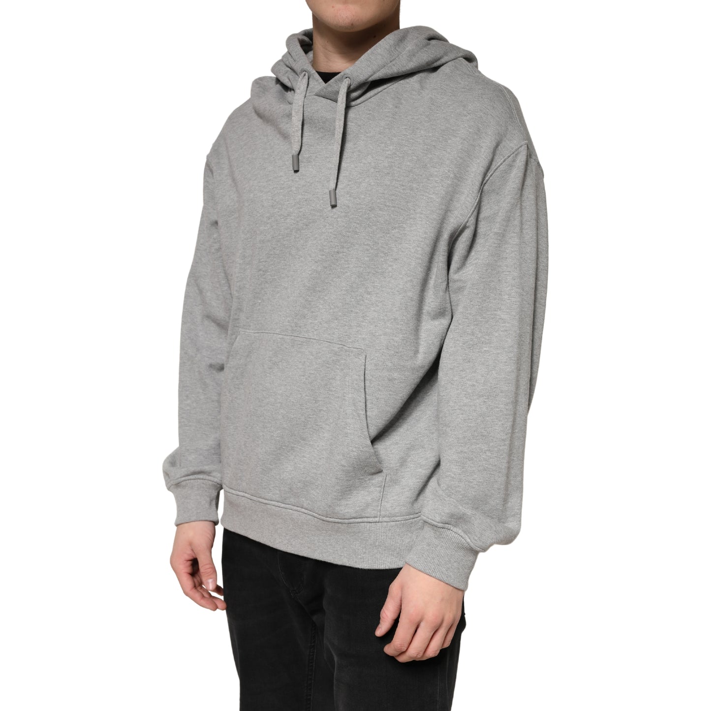 Dolce & Gabbana Gray Cotton Hooded Sweatshirt