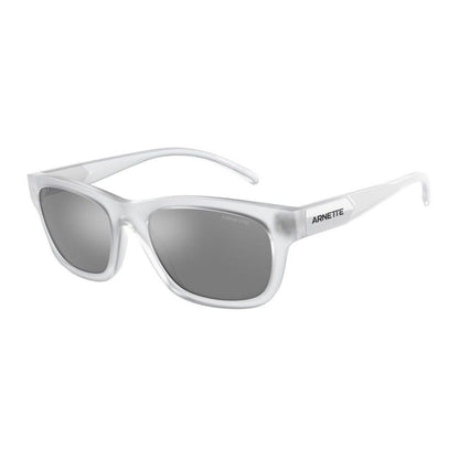 Arnette Men’s Sunglasses – White Resin Frame, Grey Lenses