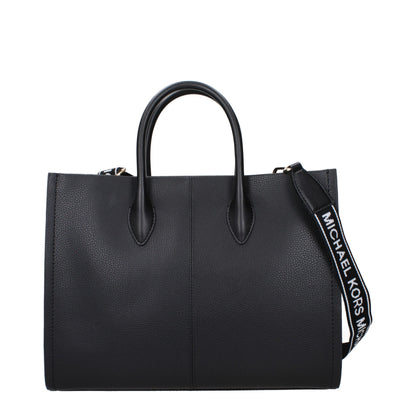 Michael Kors Black Leather Handbag - Timeless Elegance