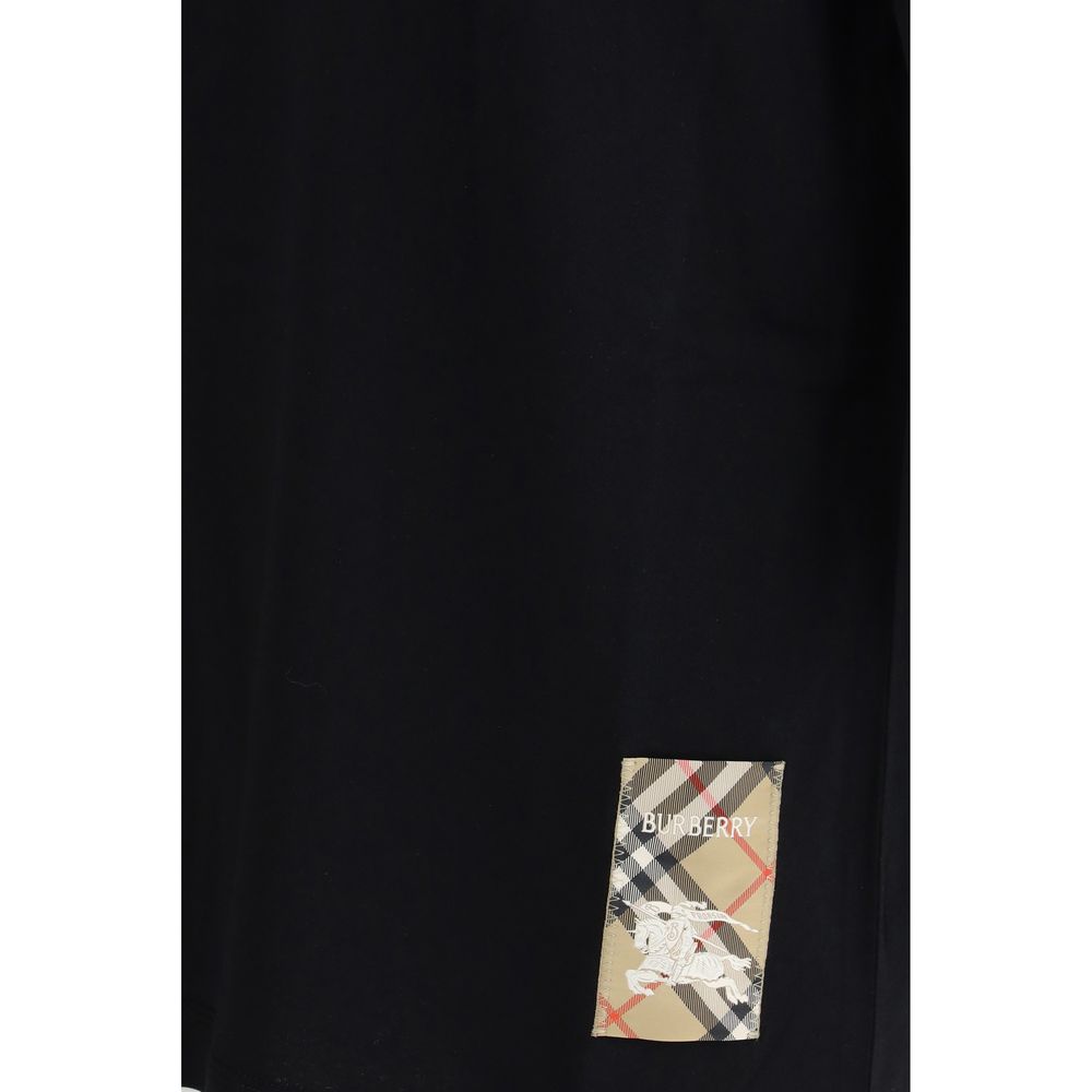 Burberry Black Cotton T-Shirt - Timeless Casual Wear
