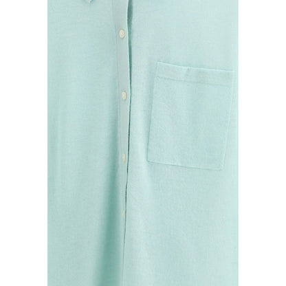 Guest in Residence Blue Cashmere Dress Shirt