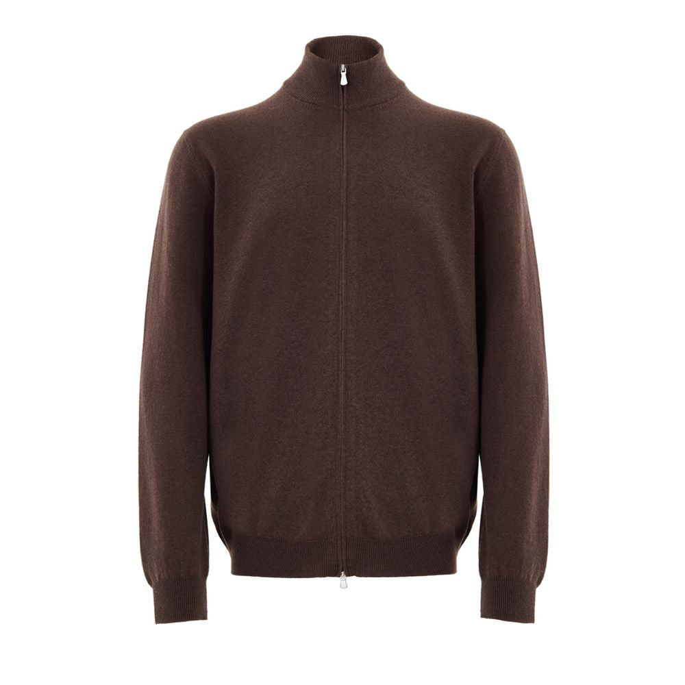 Gran Sasso Brown Wool Cardigan - Timeless Elegance for Every Occasion