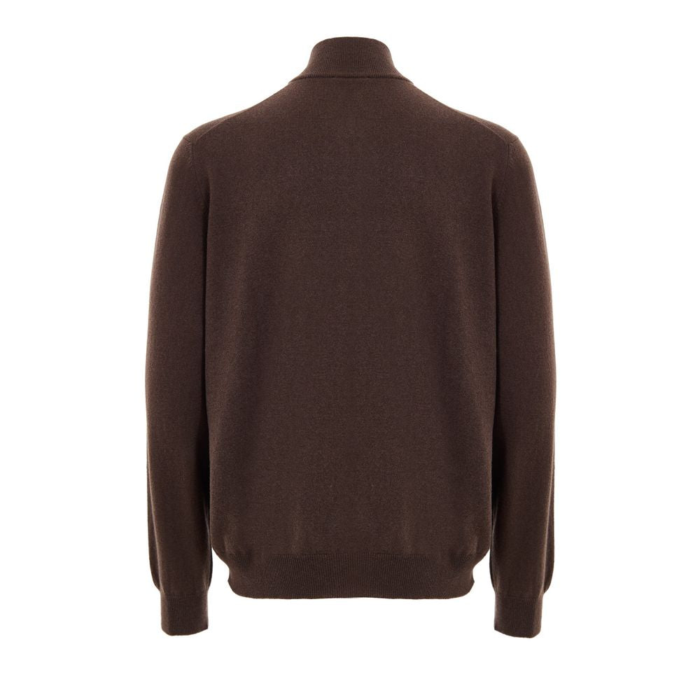 Gran Sasso Brown Wool Cardigan - Timeless Elegance for Every Occasion