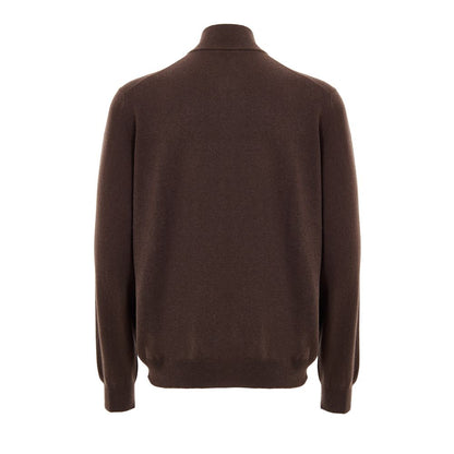 Gran Sasso Brown Wool Cardigan - Timeless Elegance for Every Occasion