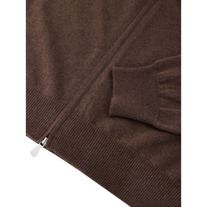Gran Sasso Brown Wool Cardigan - Timeless Elegance for Every Occasion