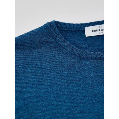 Gran Sasso Blue Wool Sweatshirt - Classic Comfort Redefined