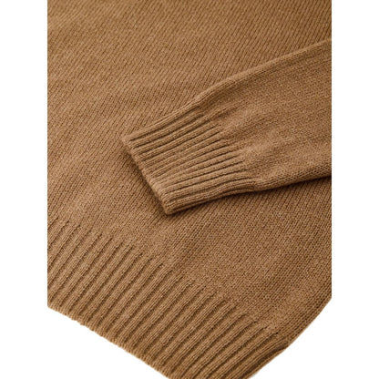 Gran Sasso Brown Wool Turtleneck Sweater