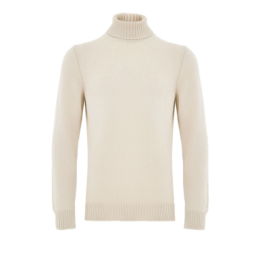 Gran Sasso Beige Wool Turtleneck Sweater